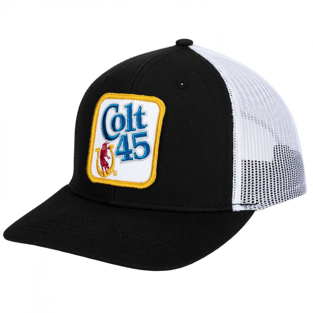 Colt 45 Patch Logo Black Colorway Mesh Back Hat Image 1