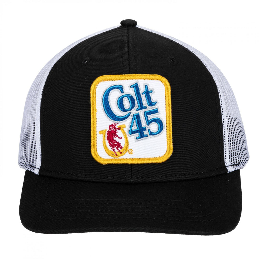 Colt 45 Patch Logo Black Colorway Mesh Back Hat Image 4