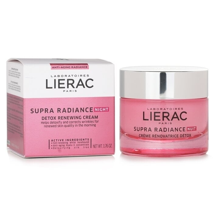 Lierac - Supra Radiance Night Detox Renewing Cream(50ml/1.76oz) Image 1