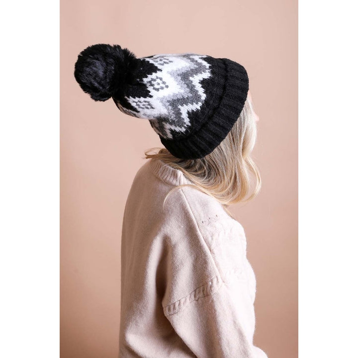 Classic Winter Pom Beanie Image 4