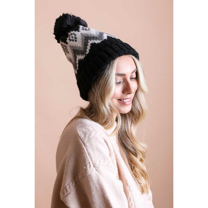 Classic Winter Pom Beanie Image 9