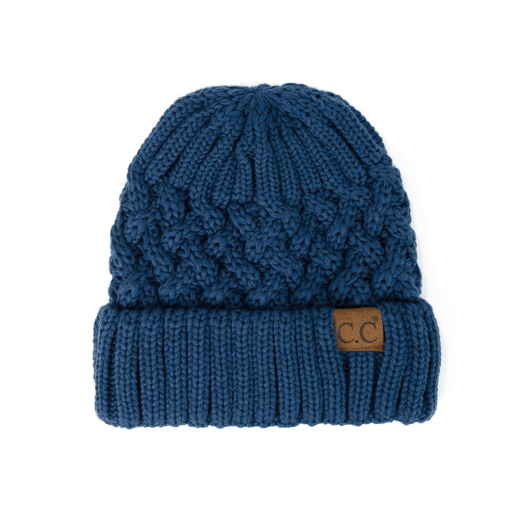 CC Beanie Lattice Pattern Image 4