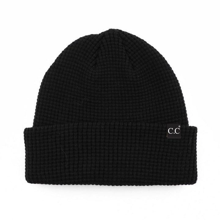 CC Beanie Waffle Knit Image 6