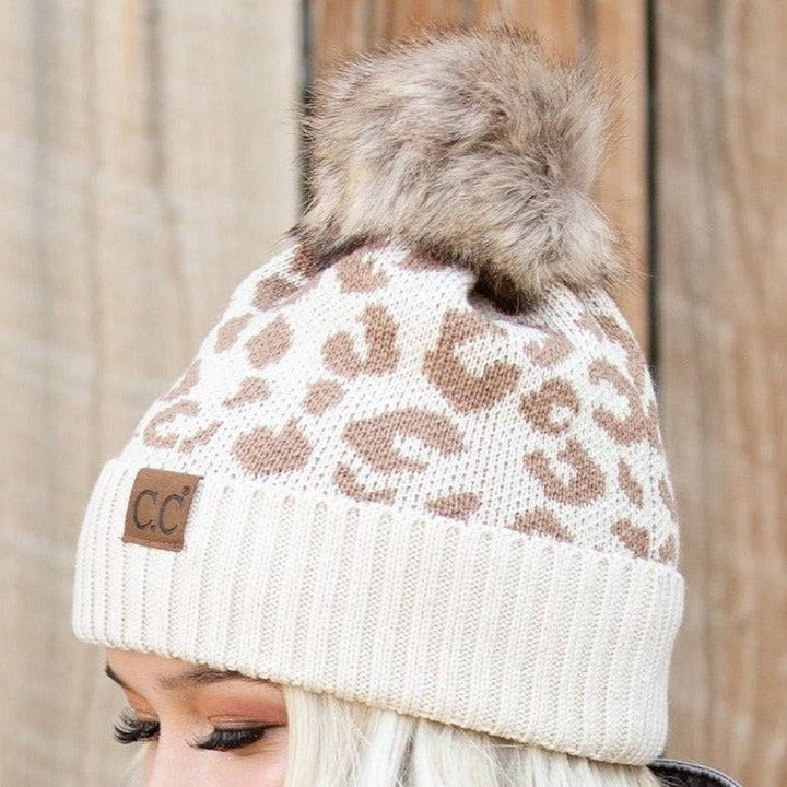 CC Beanie Trending Leopard Image 3