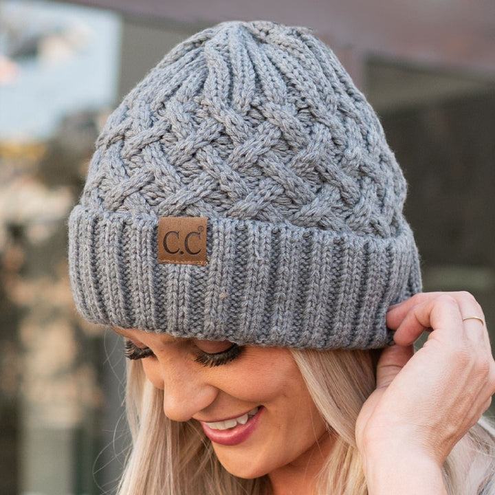 CC Beanie Lattice Pattern Image 7