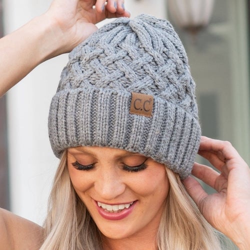 CC Beanie Lattice Pattern Image 8