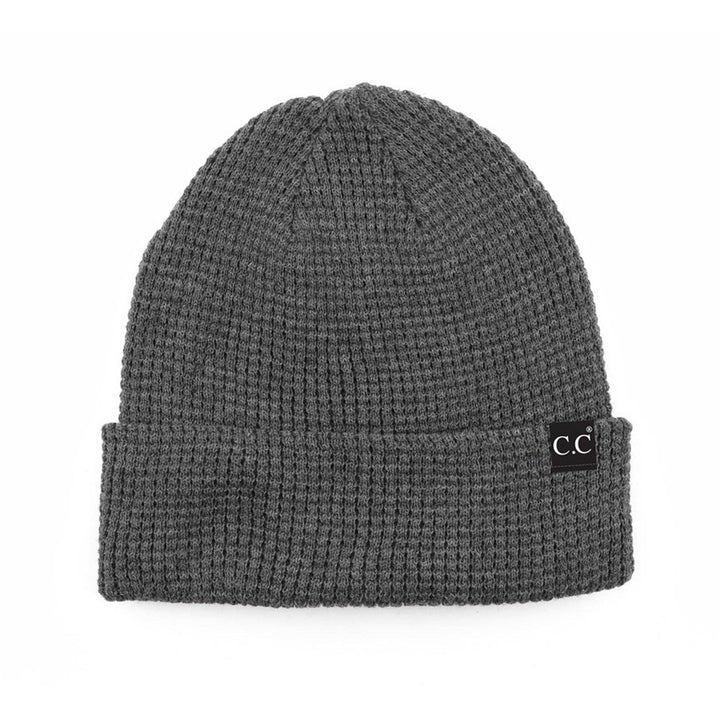 CC Beanie Waffle Knit Image 8