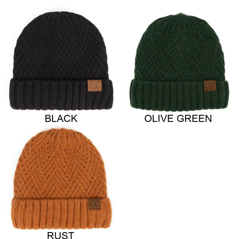 CC Beanie Wool Lined Hats by Truly Contagious Image 2