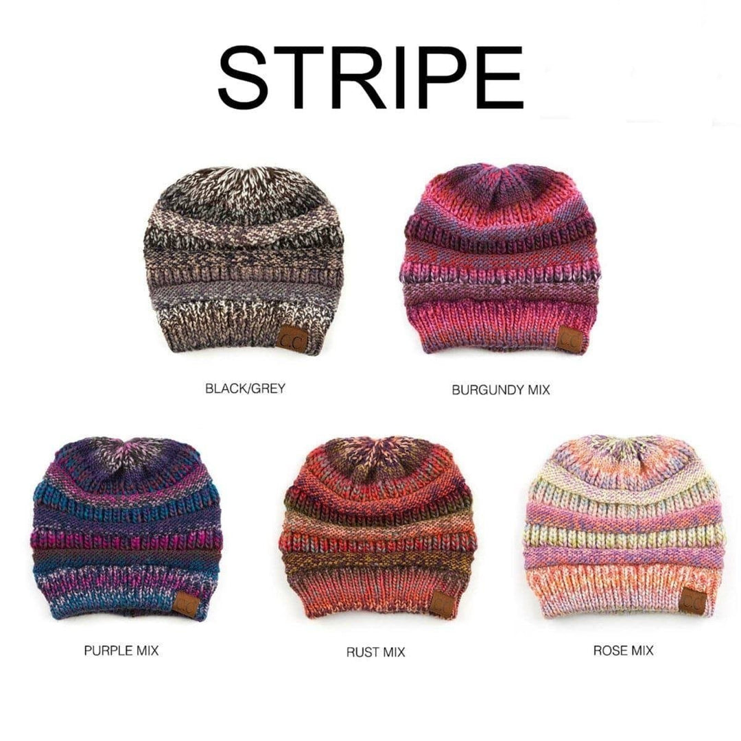 CC Comfy Striped Beanie Image 7