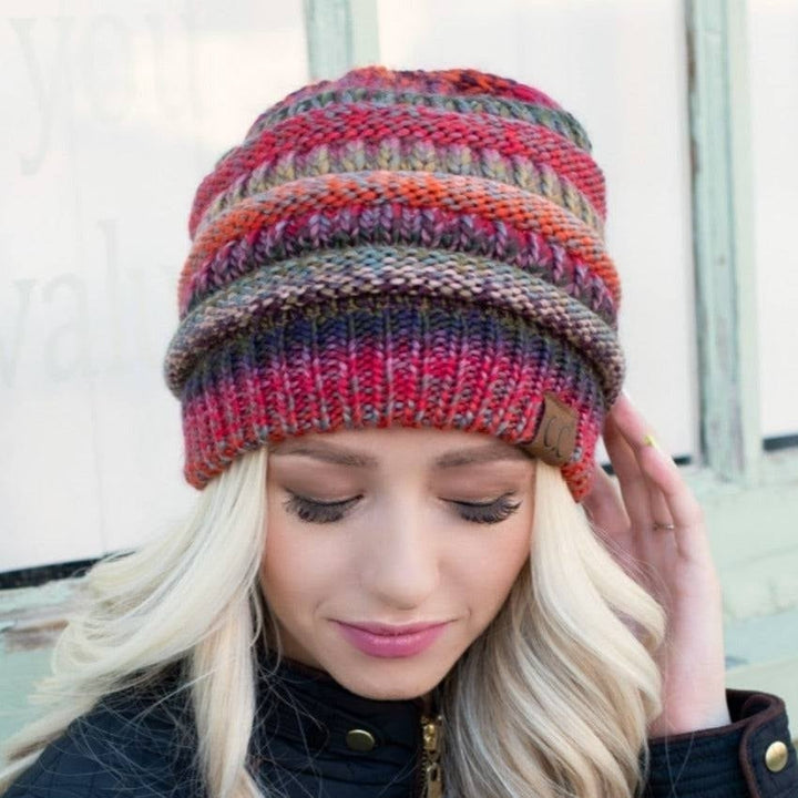 CC Comfy Striped Beanie Image 8