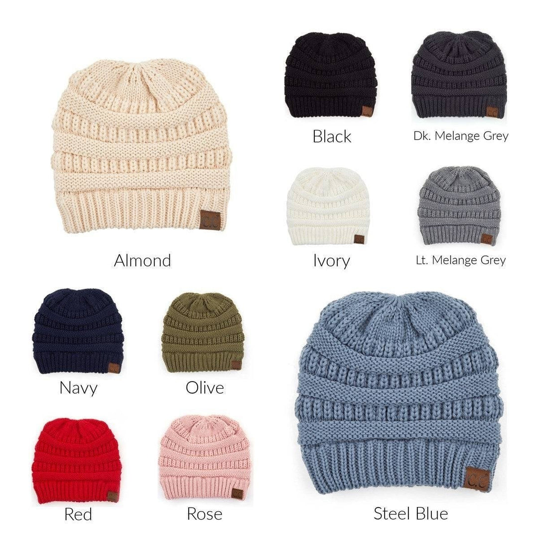 CC Criss-Cross Pony Beanie Image 12