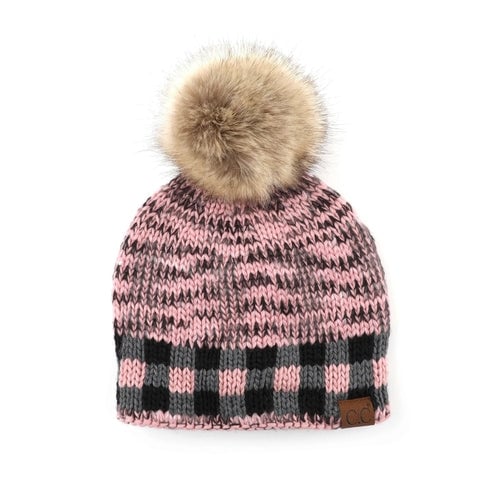 CC Fire Cozy Buffalo Plaid Beanie Image 3