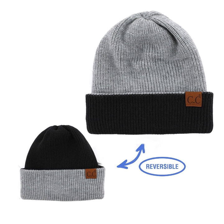 CC Reversible Streetwear Double Layer Beanie Image 7