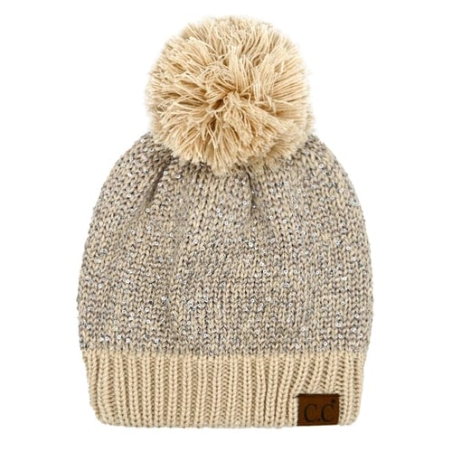 CC Sequin Pom Beanie Image 9