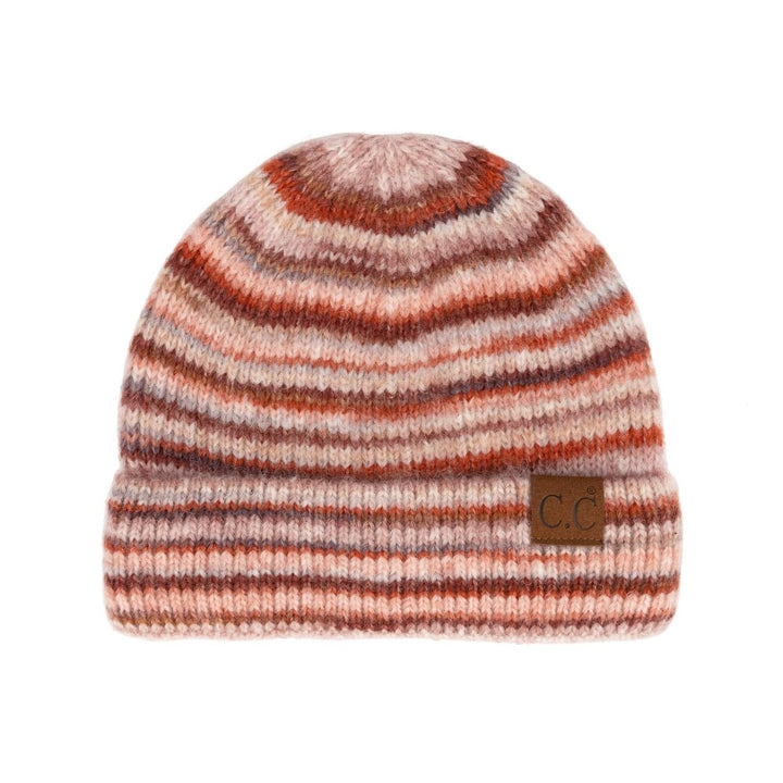 CC Stripe Color Block Beanie Image 4