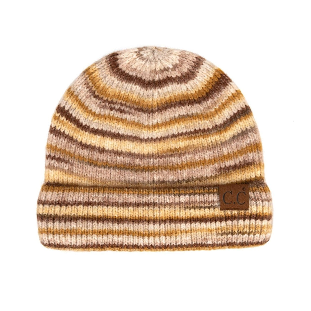 CC Stripe Color Block Beanie Image 4