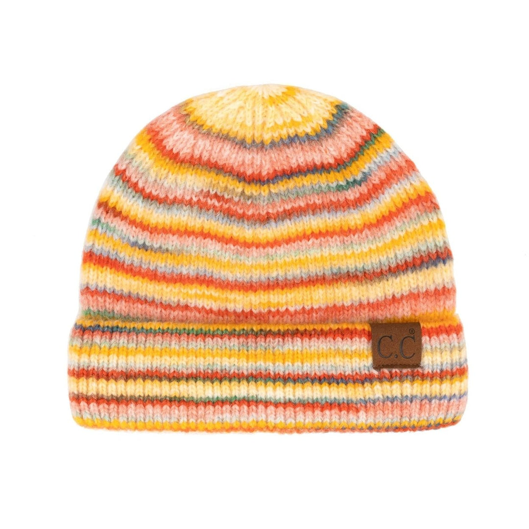 CC Stripe Color Block Beanie Image 6