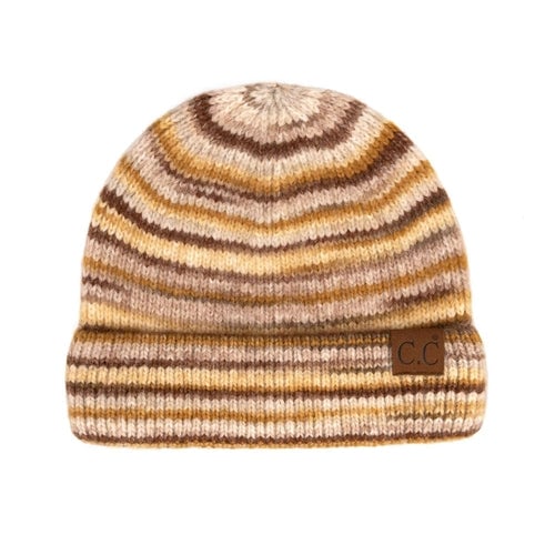 CC Stripe Color Block Beanie Image 9