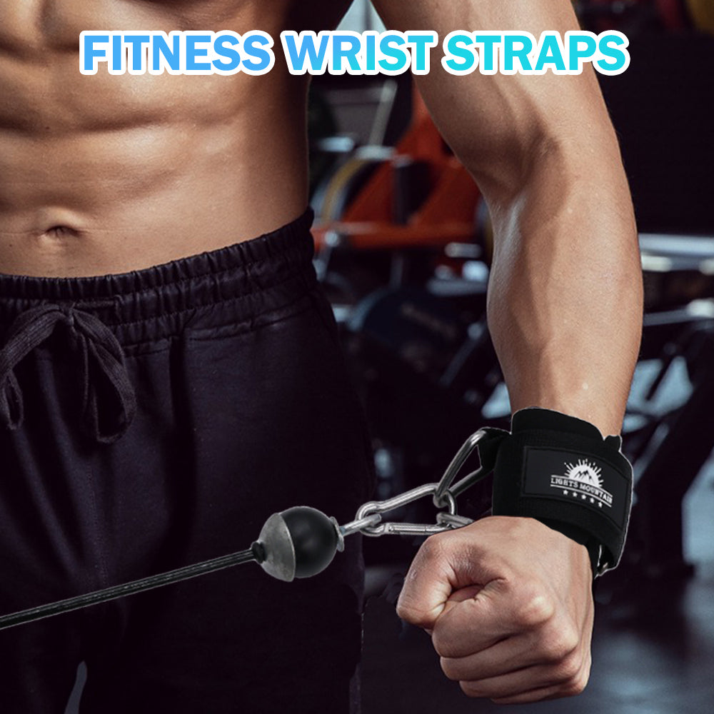 Adjustable Wrist Cuffs Neoprene Padded Straps for Cable Machines Resistant Band Strength Training Fitness Equipment Image 4