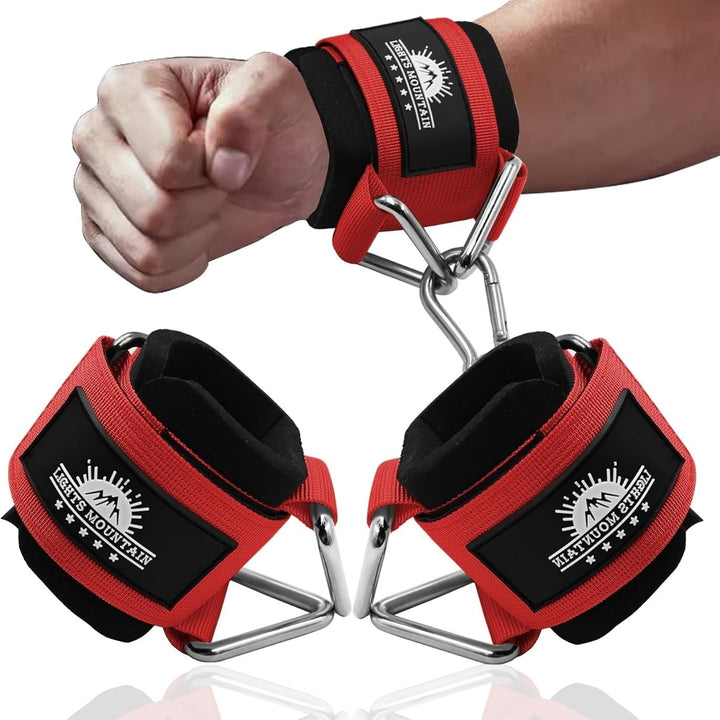 Adjustable Wrist Cuffs Neoprene Padded Straps for Cable Machines Resistant Band Strength Training Fitness Equipment Image 8