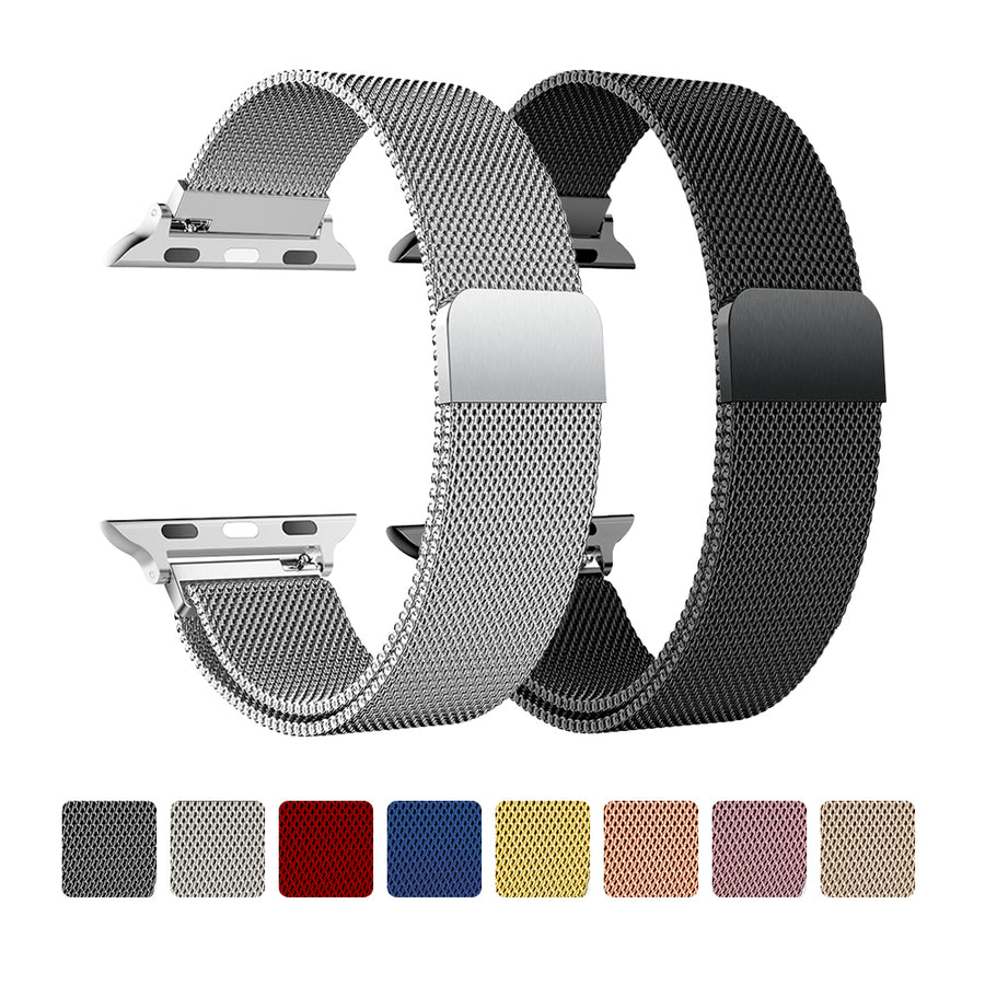 Milanese Strap For Apple Watch Ultra 2 49 46mm 42mm 44mm 40mm 45mm 41mm 38mm Bracelet For iWatch Series 10 9 3 6 5 SE 7 Image 1