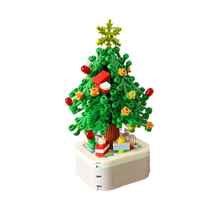 Building Blocks Set Christmas Tree Model Plastic Blocks DIY Assembly Toy Construction Toy Birthday Christmas Gift for Image 2