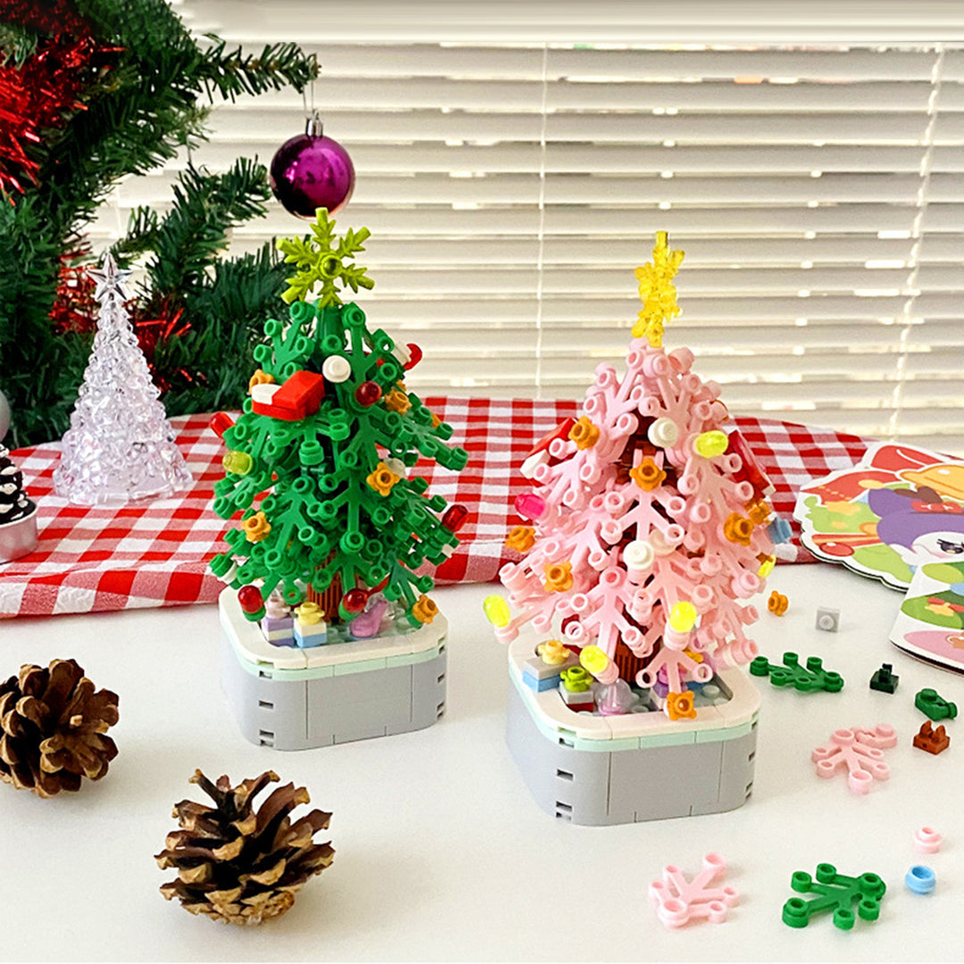 Building Blocks Set Christmas Tree Model Plastic Blocks DIY Assembly Toy Construction Toy Birthday Christmas Gift for Image 4