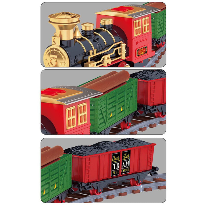 220/251Pcs/Set Electric Track Train Toy with Light Sound Educational Spraying Classical Train Toy Boys Girls Gift Image 11