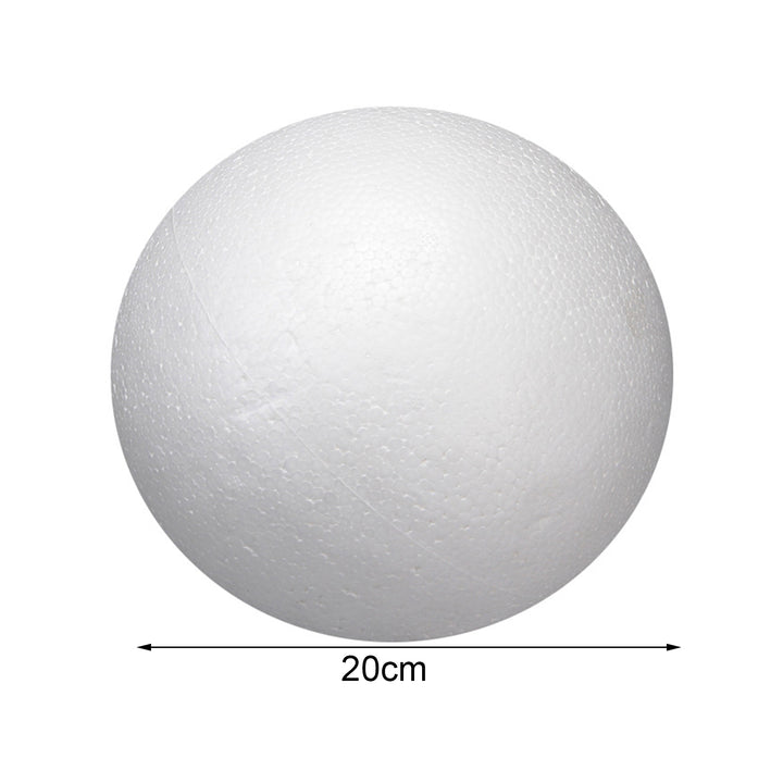 20CM White Foam Ball Wedding Holiday Christmas DIY Arts Crafts Household School Projects Smooth Round Solid Ball Image 6