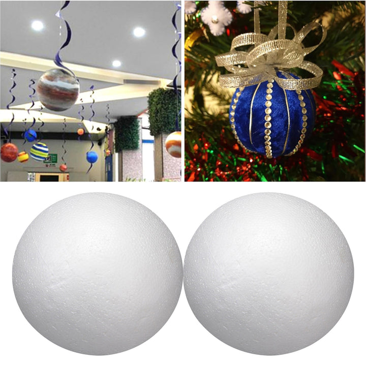 20CM White Foam Ball Wedding Holiday Christmas DIY Arts Crafts Household School Projects Smooth Round Solid Ball Image 7