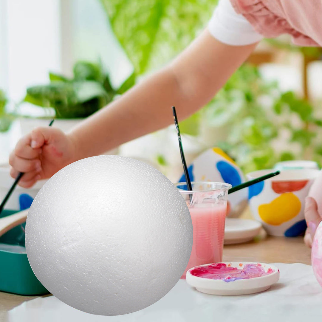 20CM White Foam Ball Wedding Holiday Christmas DIY Arts Crafts Household School Projects Smooth Round Solid Ball Image 8