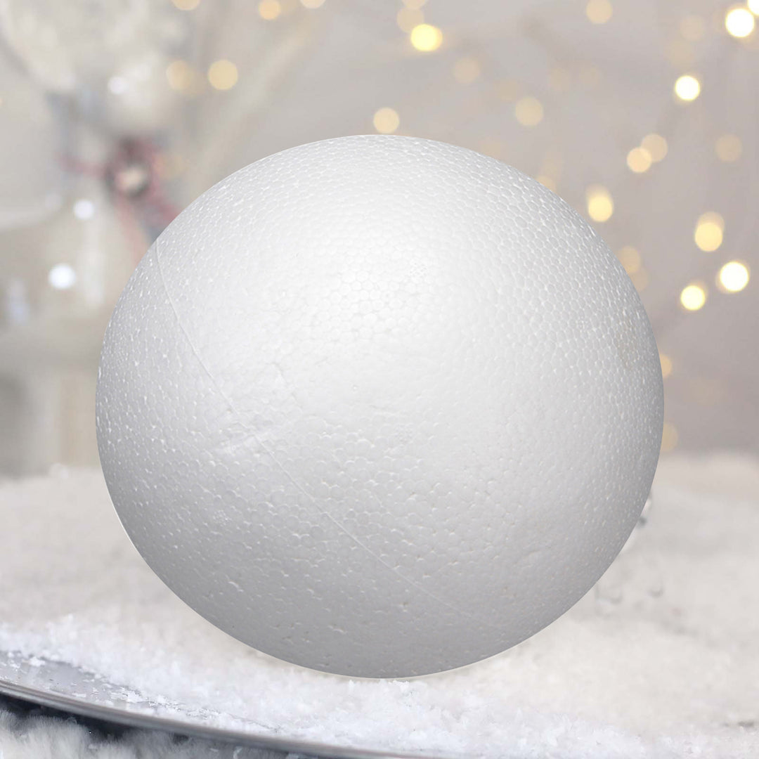 20CM White Foam Ball Wedding Holiday Christmas DIY Arts Crafts Household School Projects Smooth Round Solid Ball Image 9