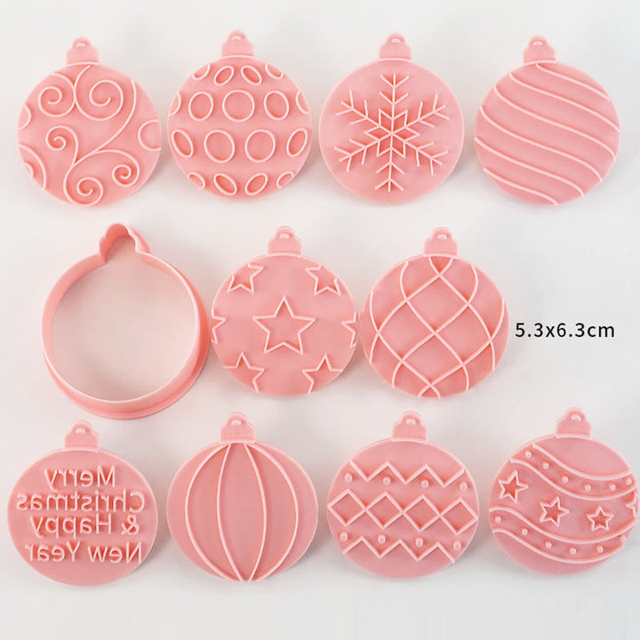 10Pcs Christmas Cookie Cutter Set Mini Stamps for Baking Food-Grade Snowflake Santa Sugar Cookie Molds for Holiday Image 6