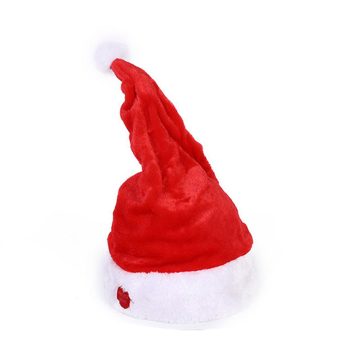 Electric Swinging Santa Hat Adults Kids Plush Christmas Hat Battery-operated Singing Santa Hat for Year Party Supplies Image 4