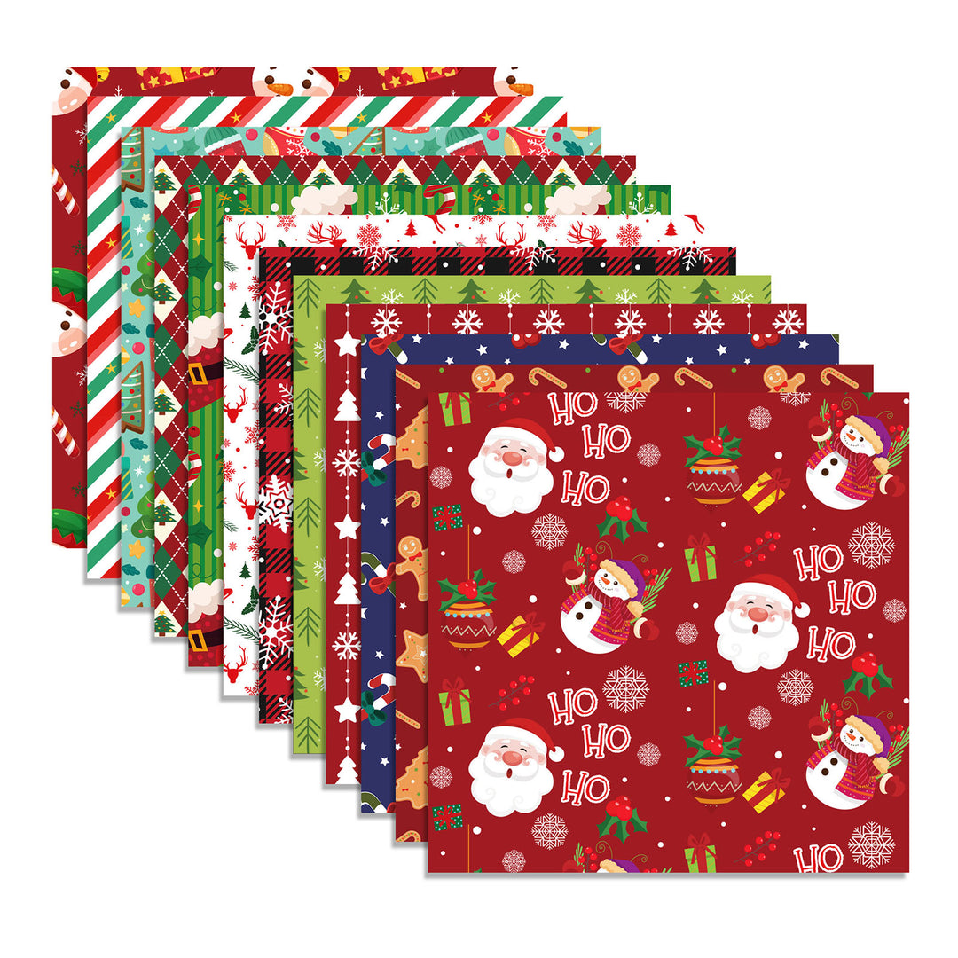 24Pcs/Set Christmas Scrapbook Paper DIY Handmade Art Craft Project Card Making Photo Album Journaling Decorative Paper Image 4