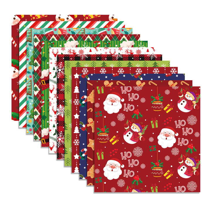 24Pcs/Set Christmas Scrapbook Paper DIY Handmade Art Craft Project Card Making Photo Album Journaling Decorative Paper Image 4