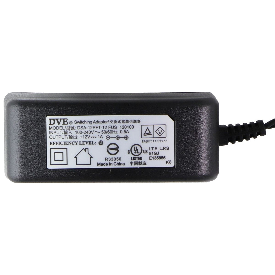 DVE 12V/1A Switching Adapter (DSA-12PFT-12 FUS) - Black Image 2