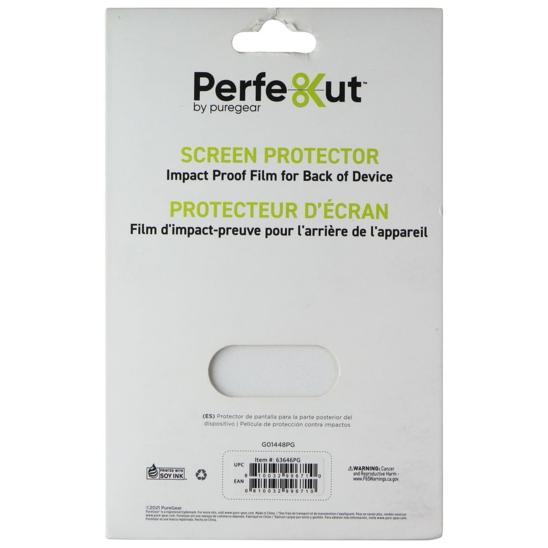 PureGear Perfekut Screen Protector Film for Back of Device - White Glitter Image 1