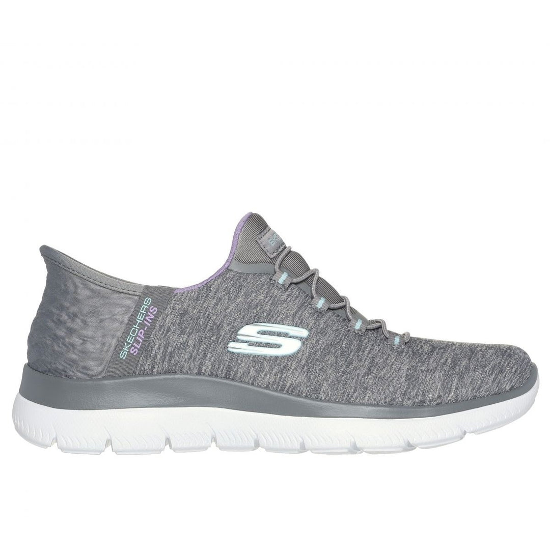 Skechers Womens Slip-Ins: Summits - Dazzling Haze Gray/Multi - 149937-GYMT GRAY / MULTI Image 1