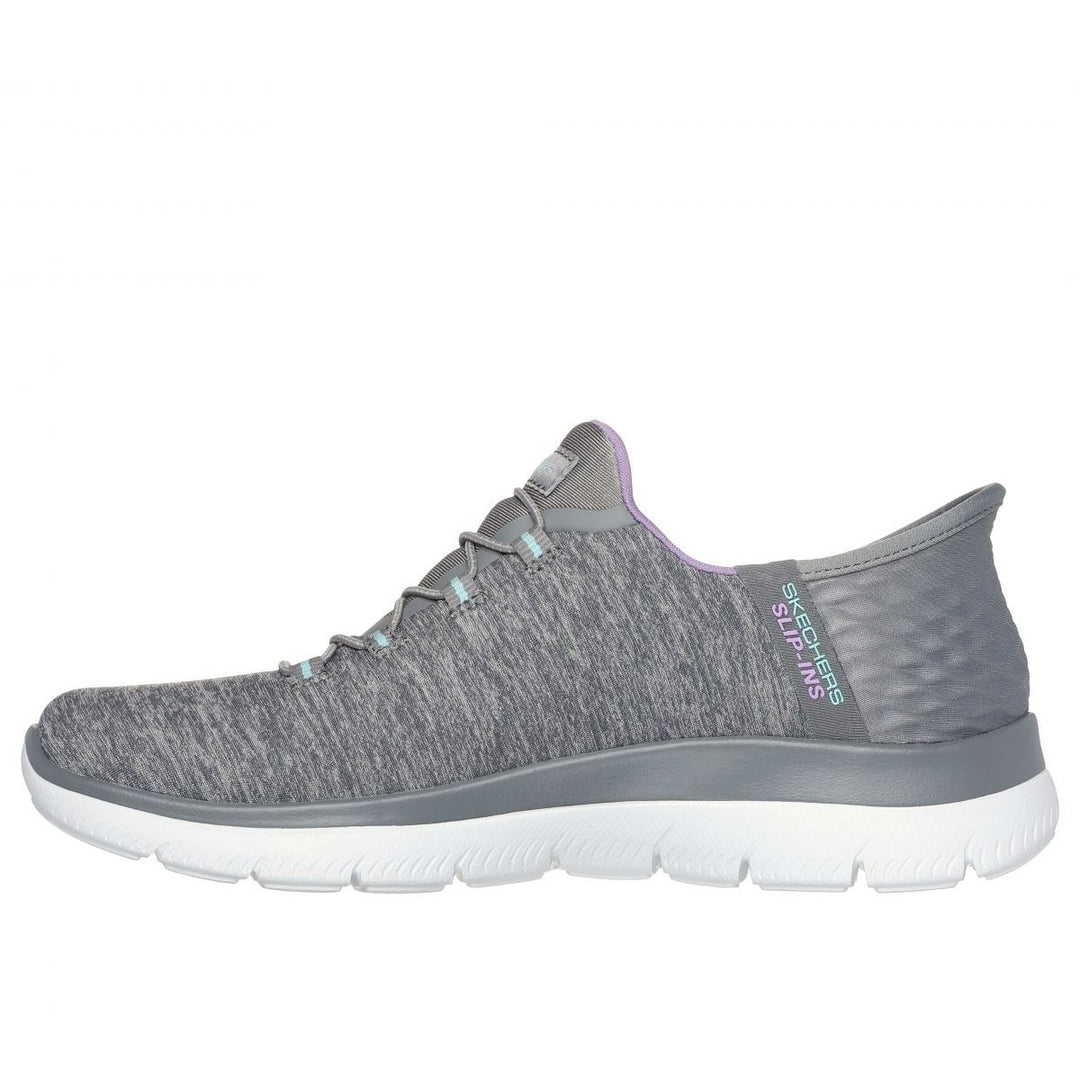 Skechers Womens Slip-Ins: Summits - Dazzling Haze Gray/Multi - 149937-GYMT GRAY / MULTI Image 3