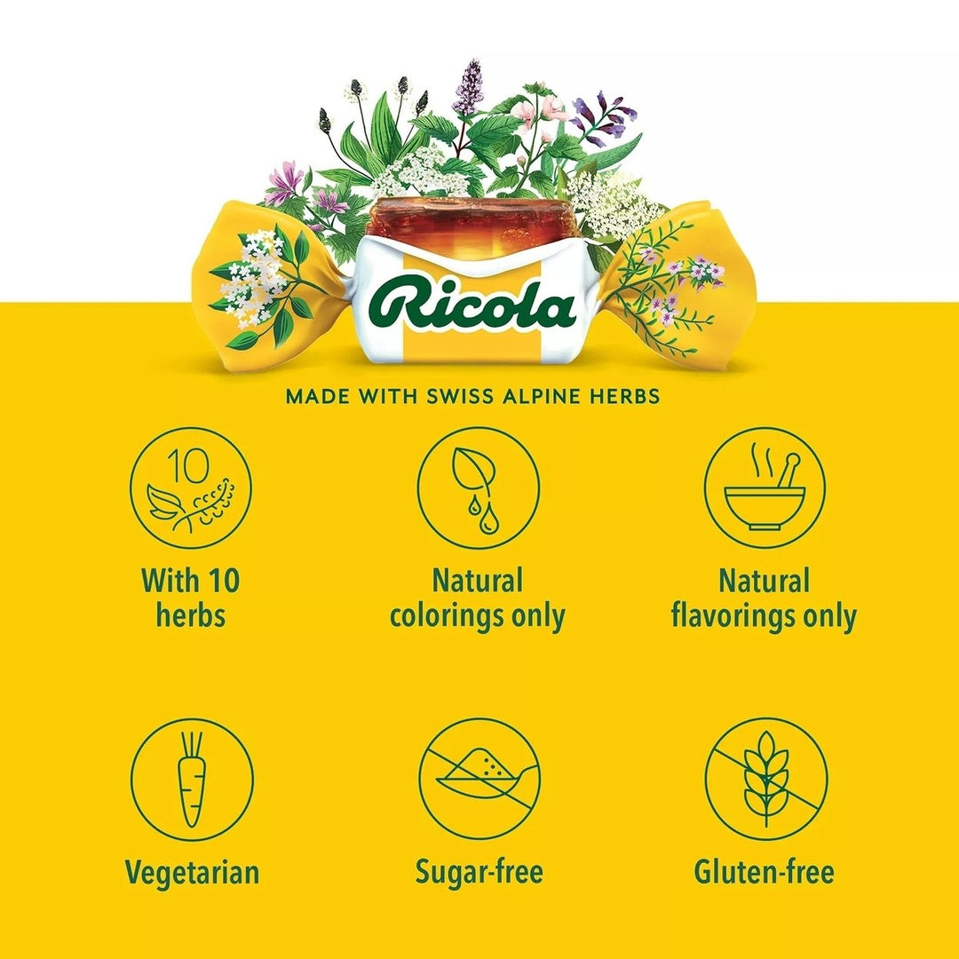 Ricola Sugar-Free Lemon Mint Herb Throat Drops 210 Count Image 4