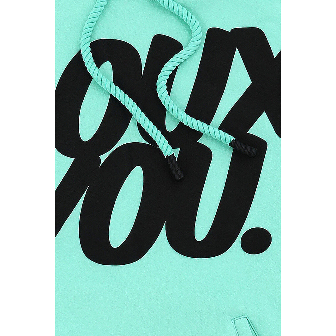 DOUX YOU Satin-Lined Hoodie - Doux Blue Image 3