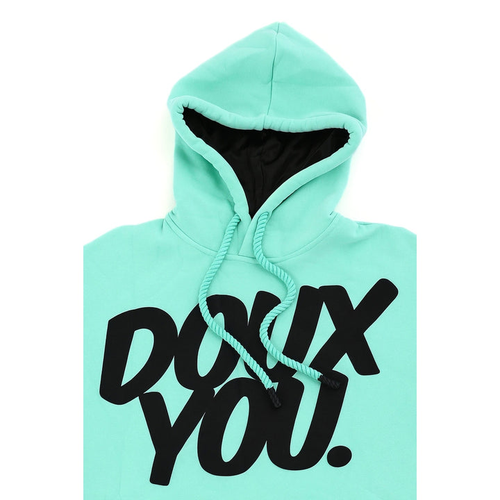 DOUX YOU Satin-Lined Hoodie - Doux Blue Image 4