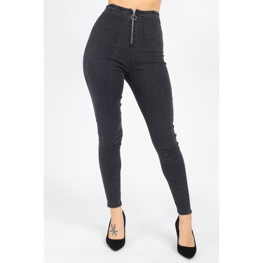 High Waist Denim Jeans Image 1