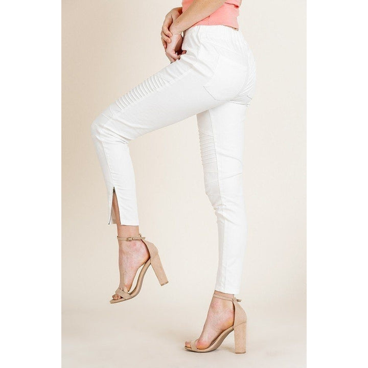 High Waist Skinny Moto Pant Image 2