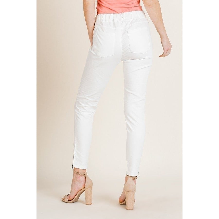 High Waist Skinny Moto Pant Image 3