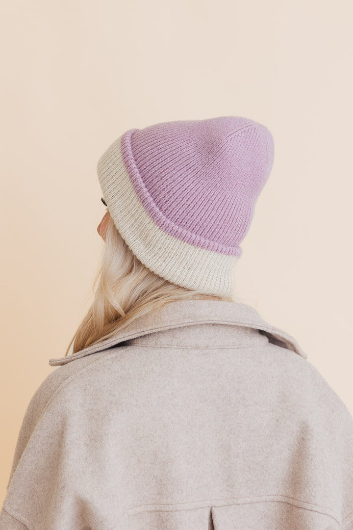 Essential Harmony Two-Tone Knit Beanie Image 7