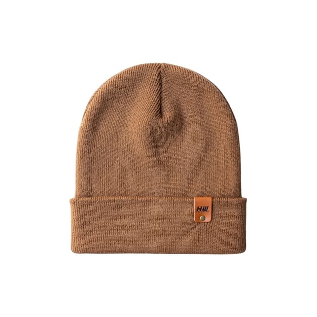 HAAKWEAR Knit Cuffed Beanie - Camel Brown Image 12