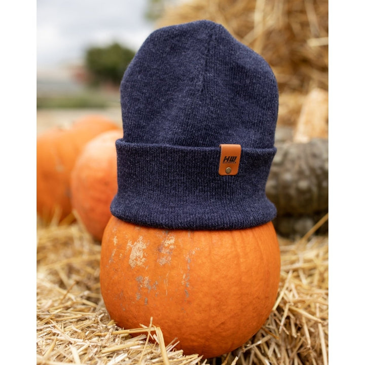 HAAKWEAR Knit Cuffed Beanie - Denim Blue Image 12