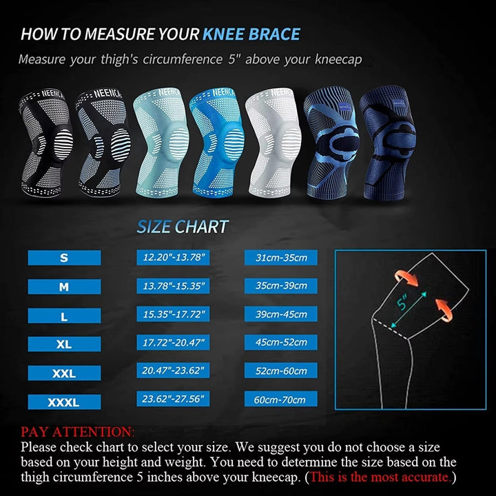 Knee Brace Support with Side Stabilizers and Patella Gel for Pain Relief and Injury Recovery Image 4